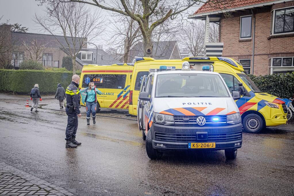 Voetganger door auto geschept