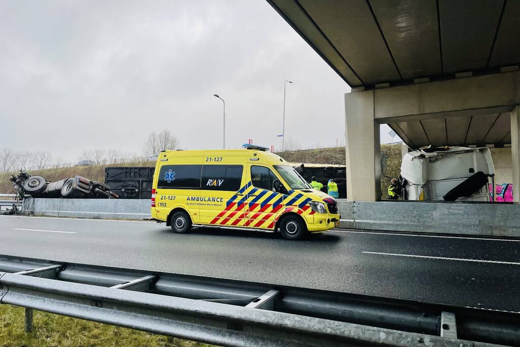 Ernstig ongeval met vrachtwagen