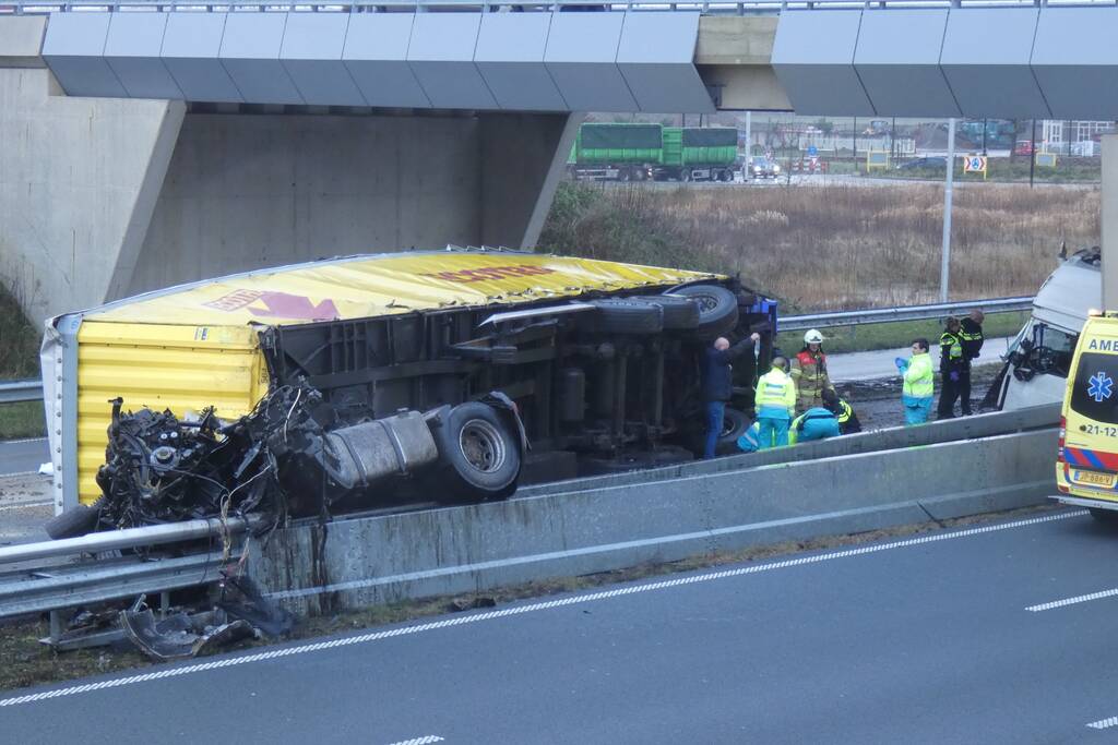 Ernstig ongeval met vrachtwagen