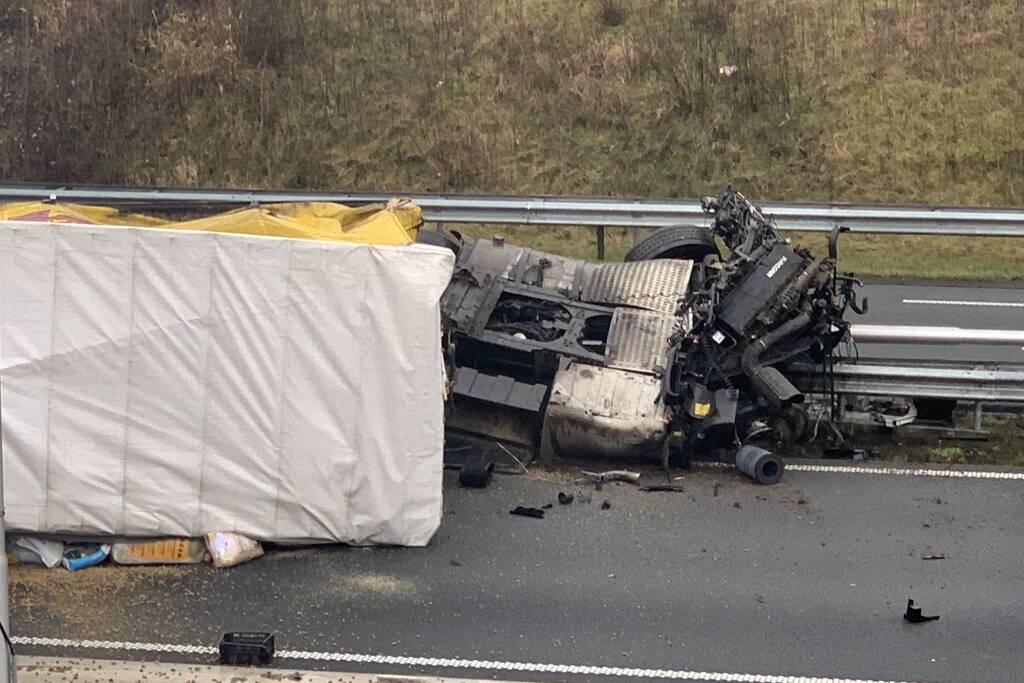 Ernstig ongeval met vrachtwagen