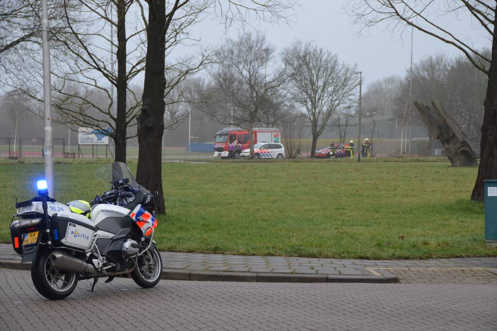 Parkeerterrein atletiekvereniging Lionitas afgesloten na gaslekkage