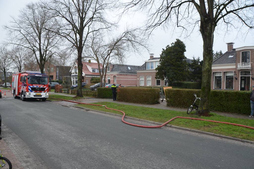 Brand ontstaan in plafond