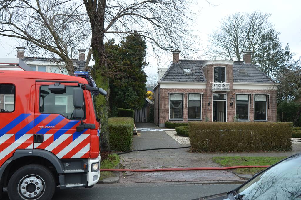 Brand ontstaan in plafond