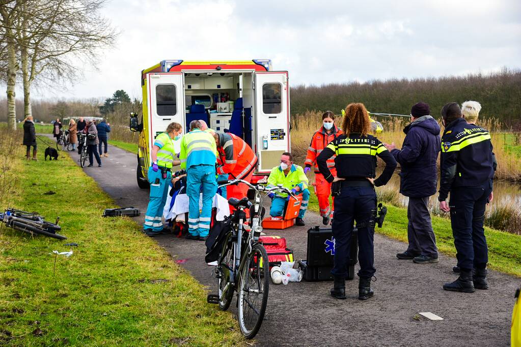 Fietser zwaargewond na valpartij