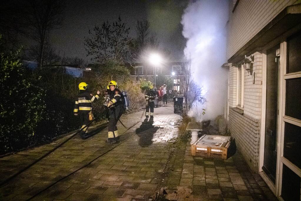 Scooter in brand gestoken