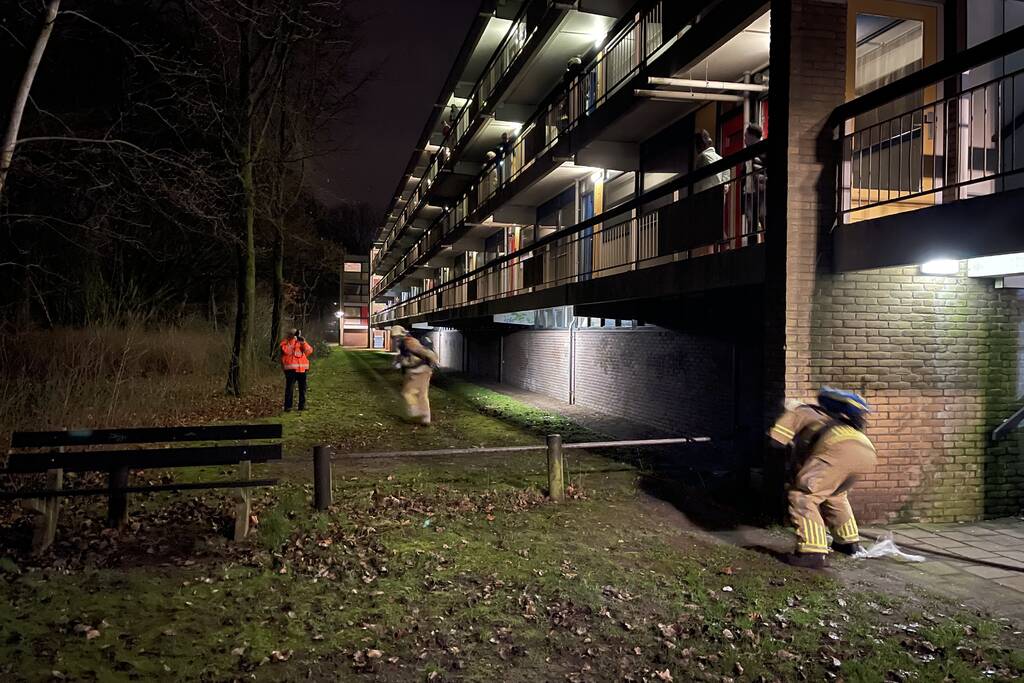 Brand in flatwoning snel geblust
