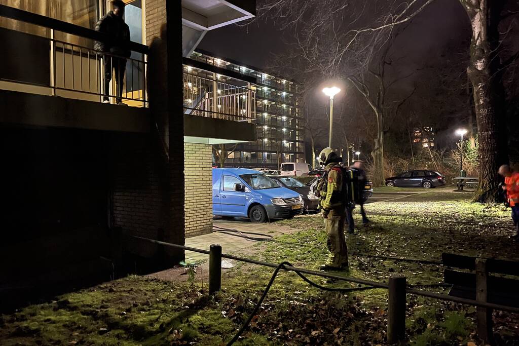 Brand in flatwoning snel geblust