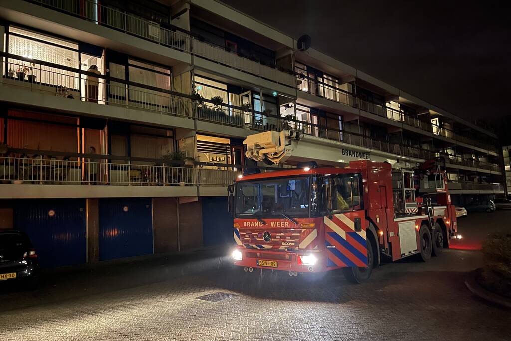 Brand in flatwoning snel geblust