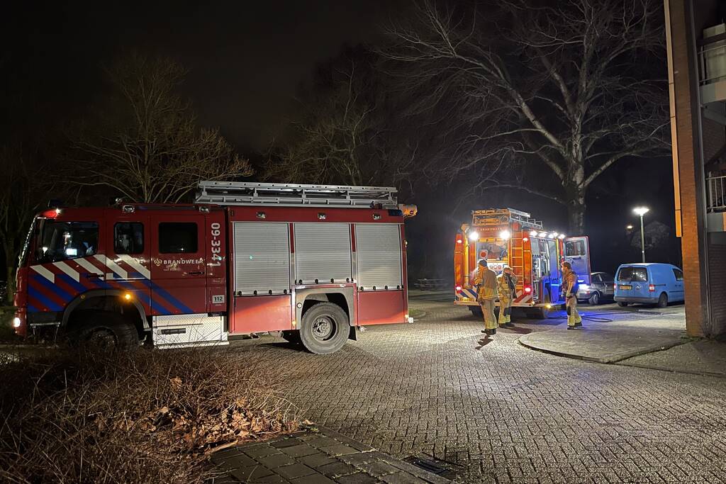 Brand in flatwoning snel geblust