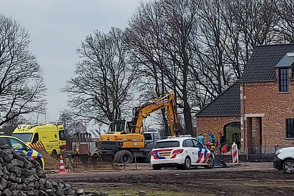 Traumahelikopter ingezet voor ongeval op bouwterrein