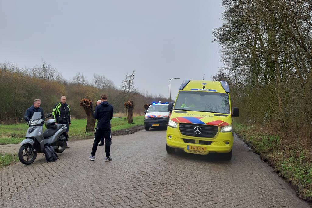 Hardloper aangereden door scooterrijder