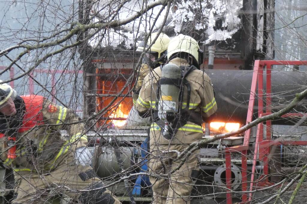 Boot volledig uitgebrand