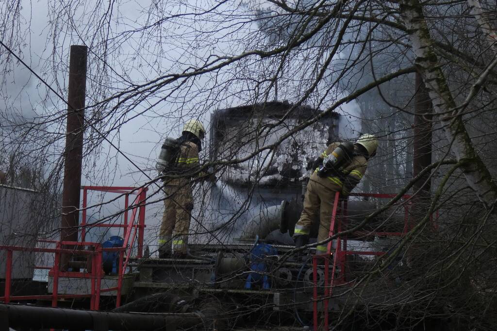 Boot volledig uitgebrand
