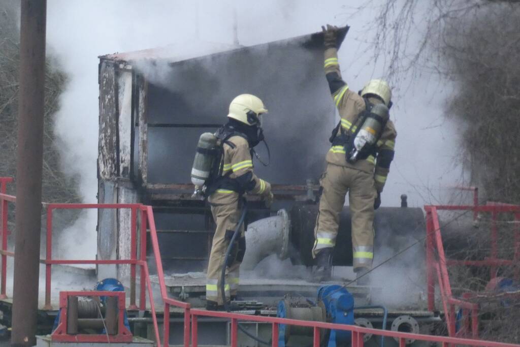 Boot volledig uitgebrand