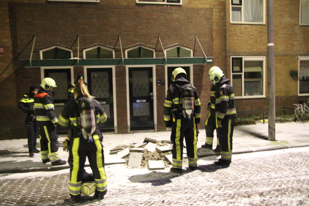 Stoep komt spontaan omhoog