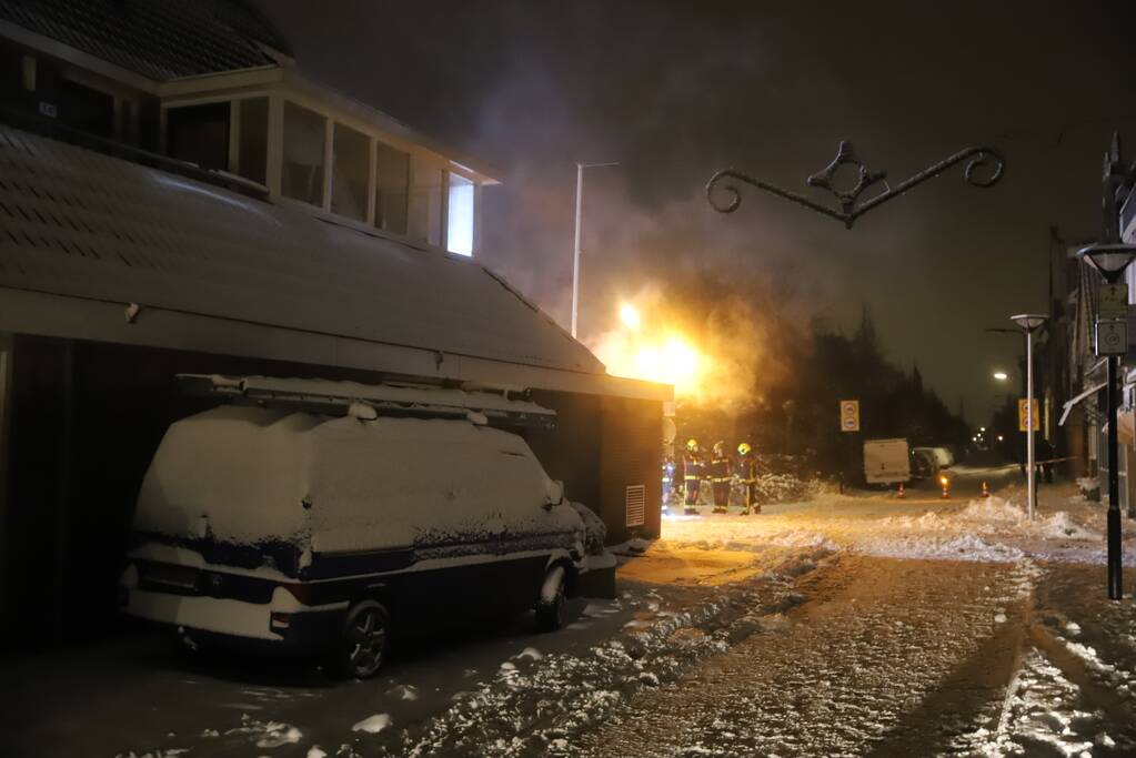 Brand in electriciteitshuisje