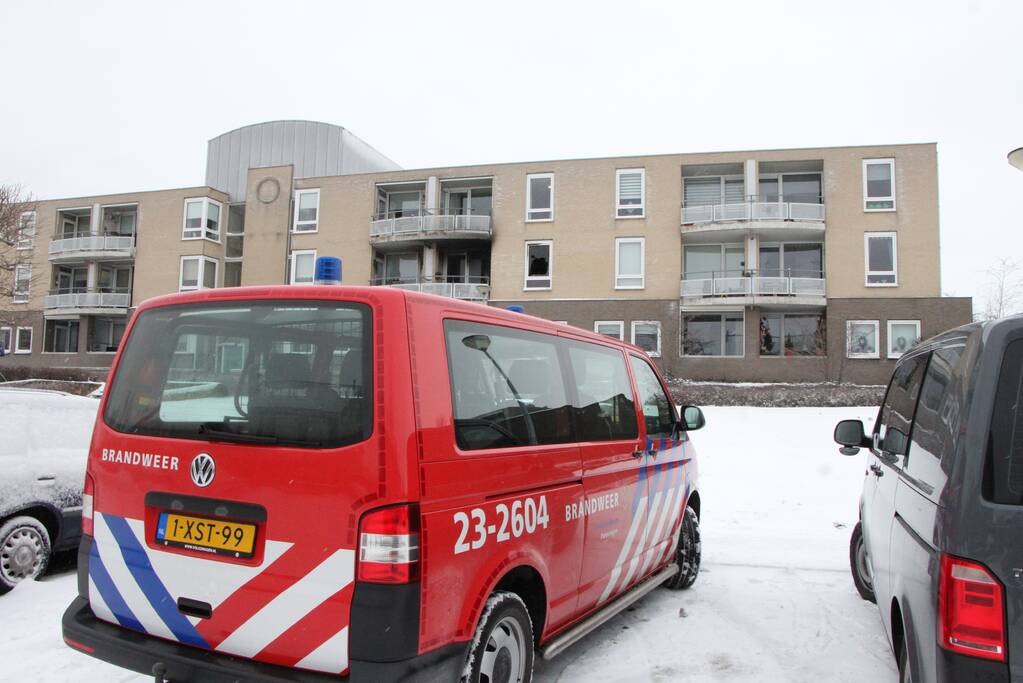 Vrouw overleden bij brand in appartement