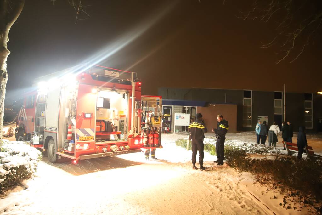 Brand in meterkast van gebouw