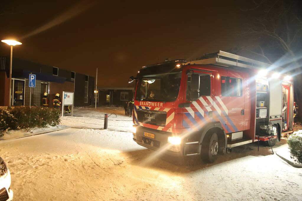 Brand in meterkast van gebouw