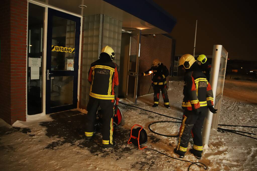 Brand in meterkast van gebouw