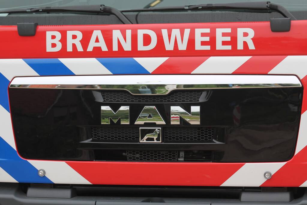 Gasfles in brand