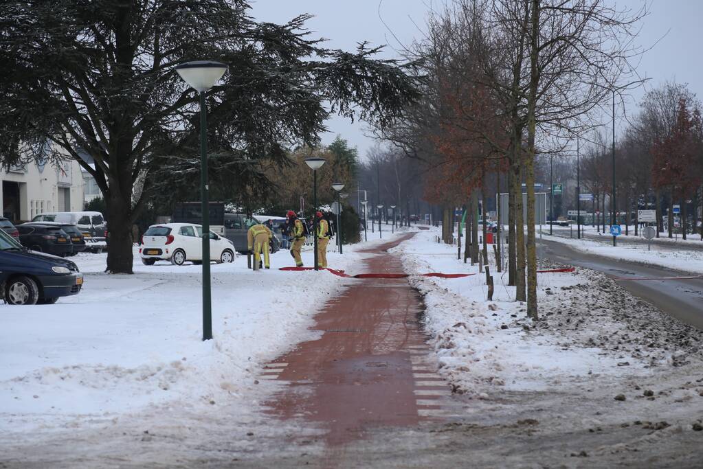 Gasfles bij Kuhn vliegt in brand
