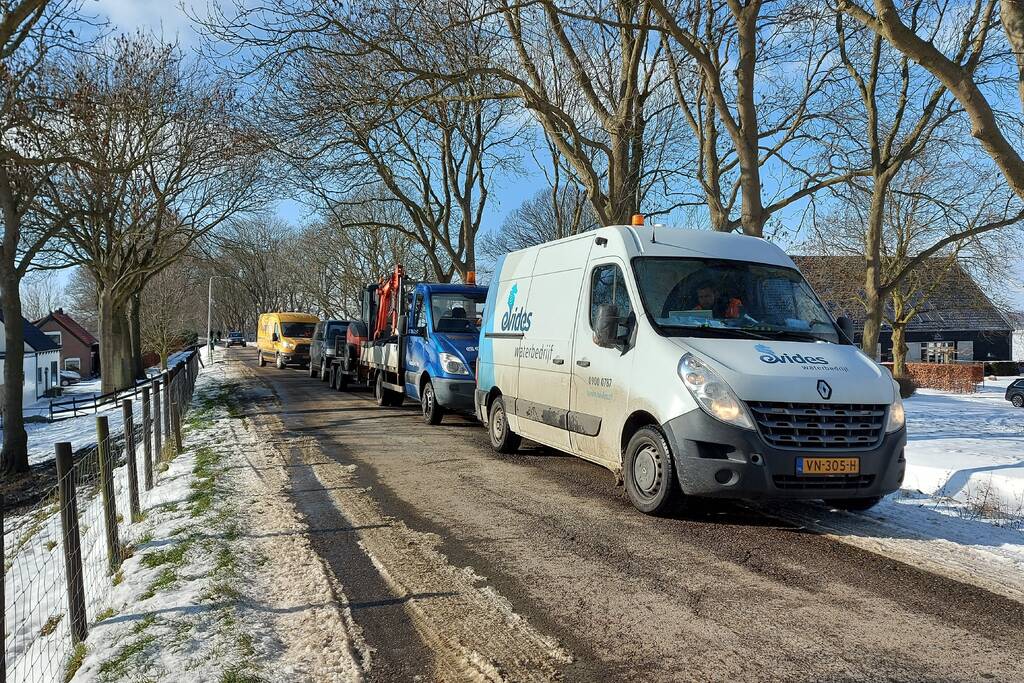 Waterballet na gesprongen leiding