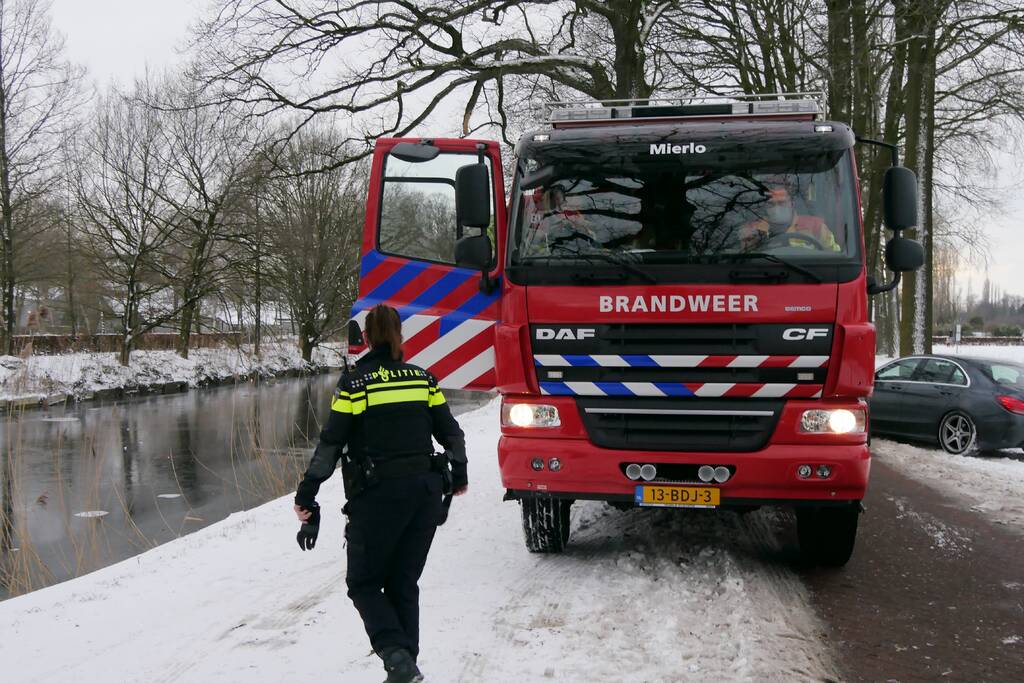 Persoon raakt te water