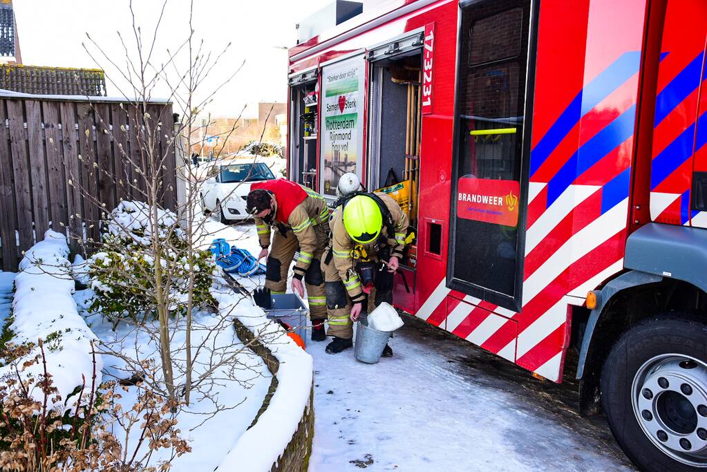 Woning vol rook door verstopte schoorsteen
