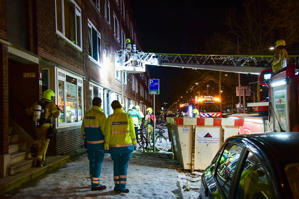 Uitslaande brand in woning