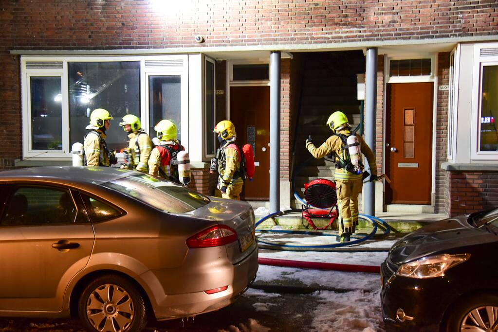 Uitslaande brand in woning