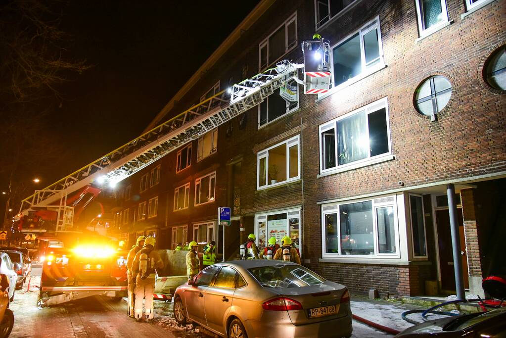 Uitslaande brand in woning