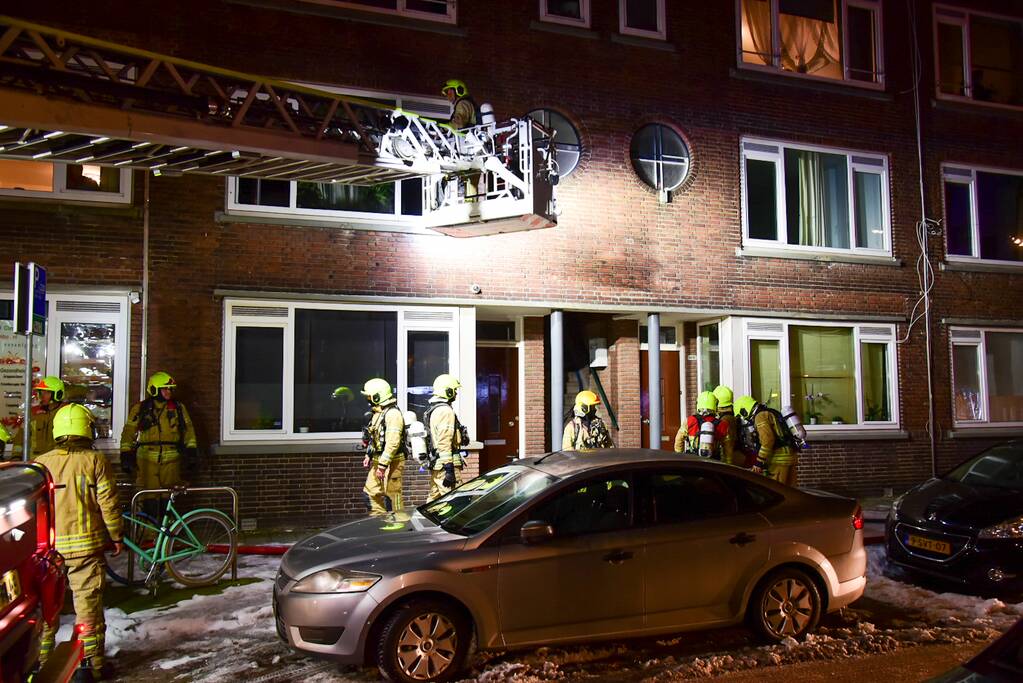 Uitslaande brand in woning