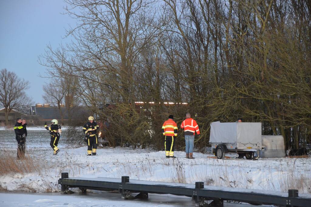 Aanhanger met mogelijk drugsafval gedumpt