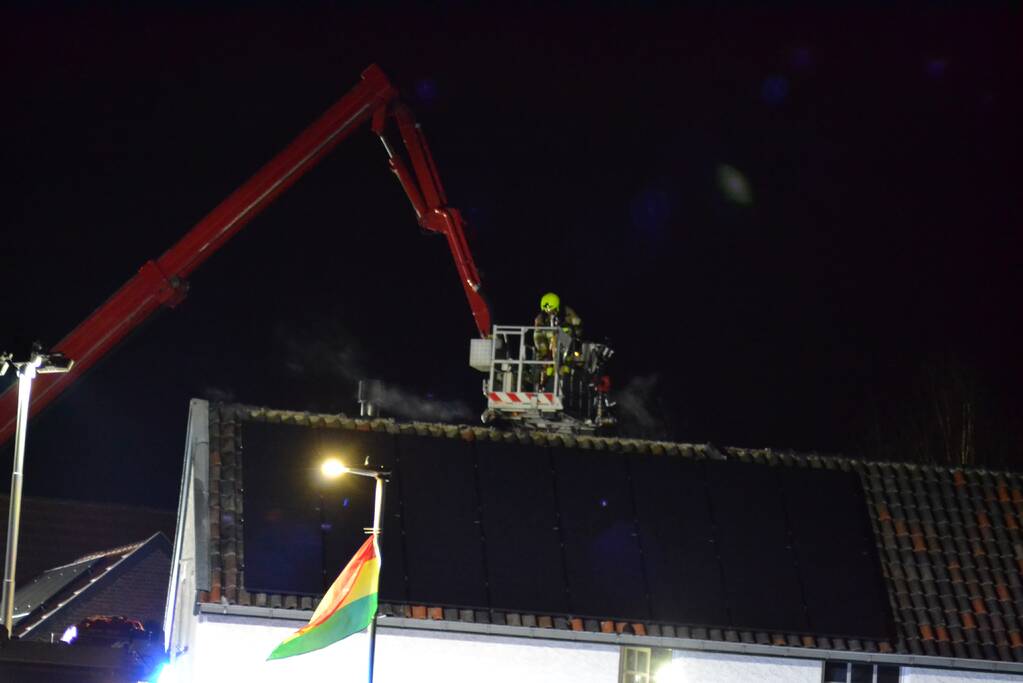 Hevige brand in woning