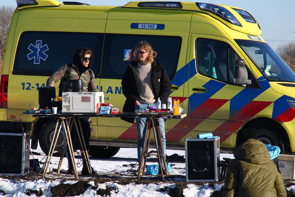 Veerplas zeer druk met schaatsers