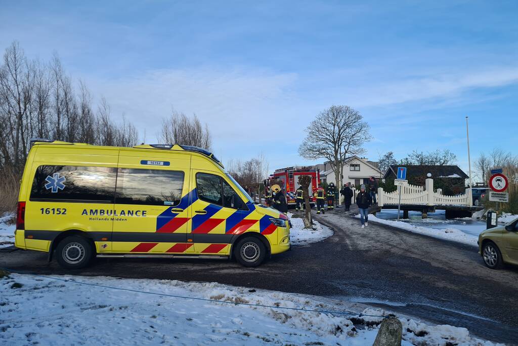 Persoon gewond na valpartij op ijs