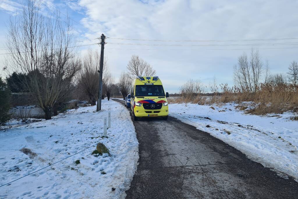 Persoon gewond na valpartij op ijs