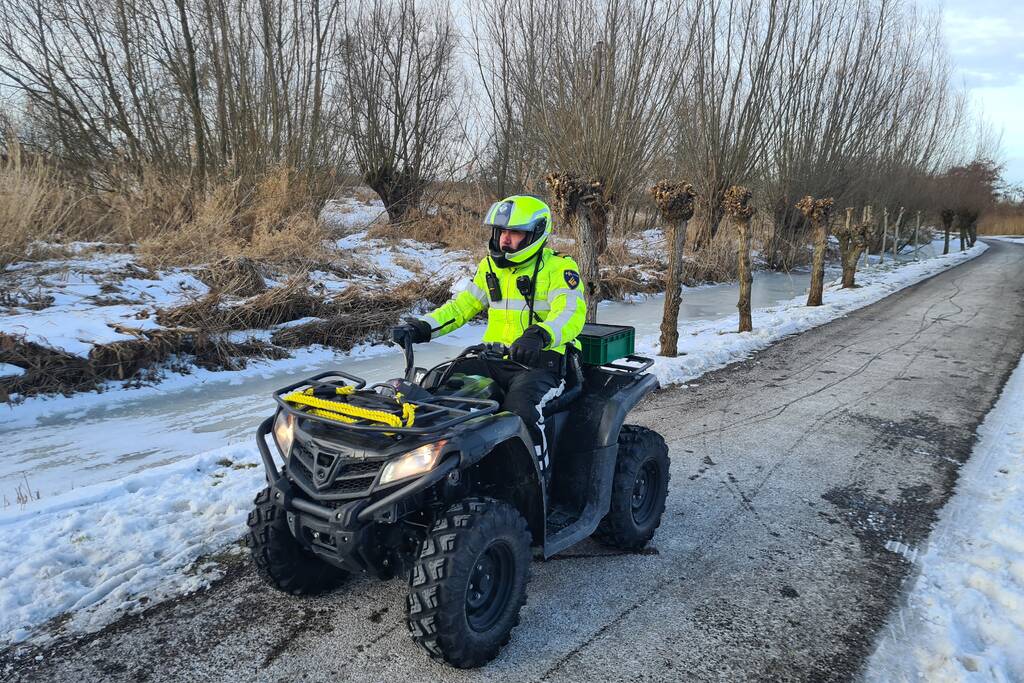 Persoon gewond na valpartij op ijs