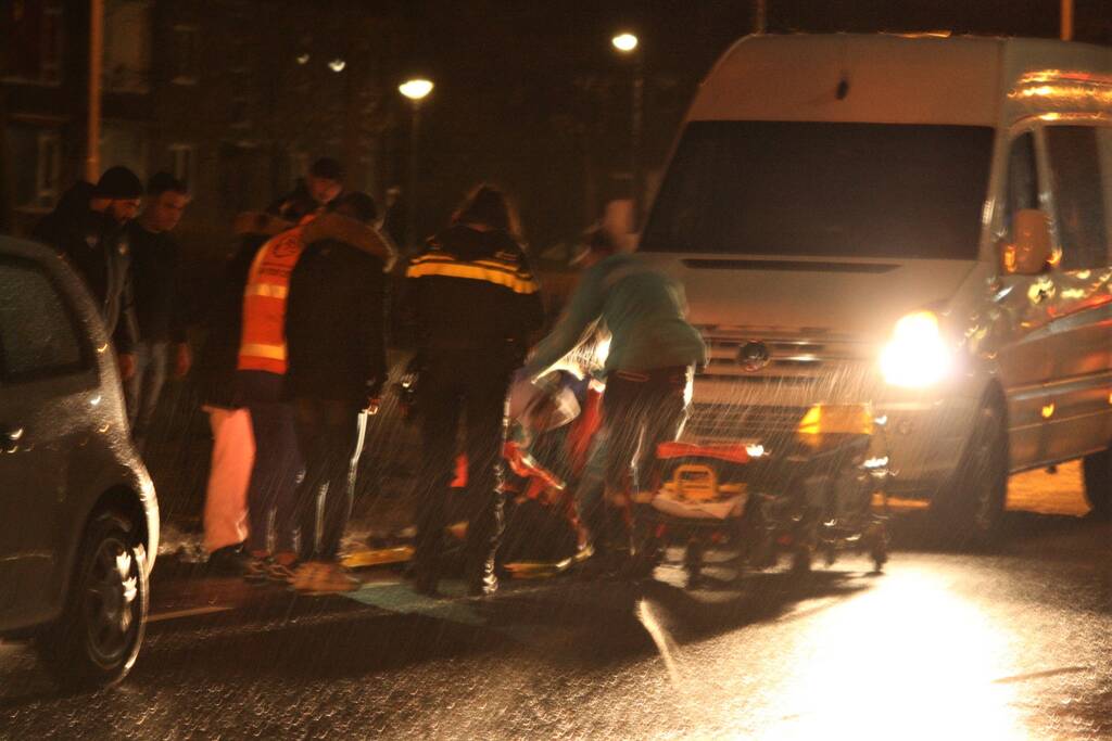 Gewonde na valpartij met scooter