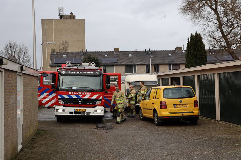 Veel schade na brand in camper