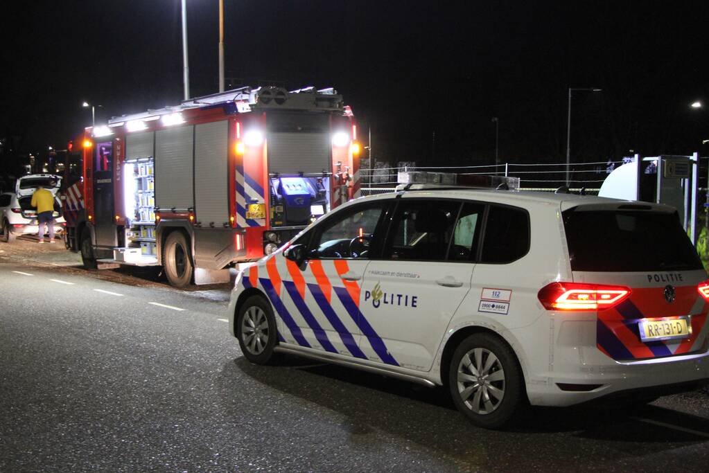 Sterke gaslucht op brug