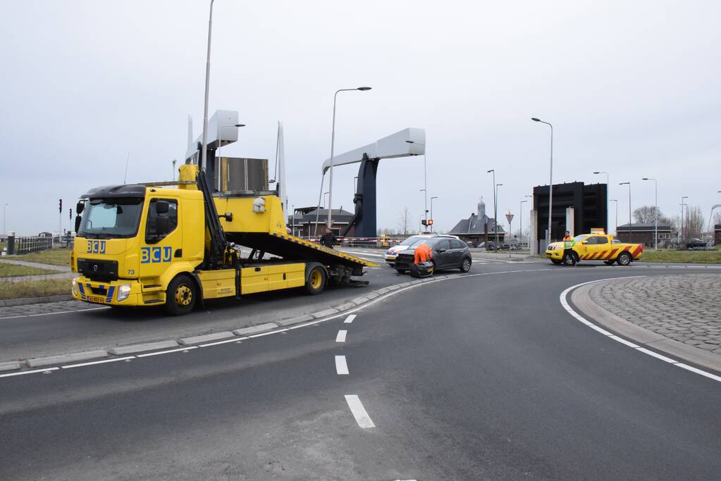 Auto flink beschadigd na ongeval