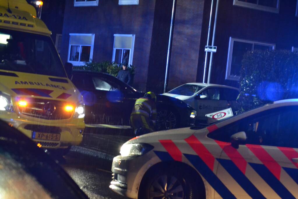 Gewonde bij ongeval met twee voertuigen