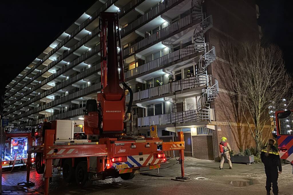 Keukenbrand veroorzaakt veel rook