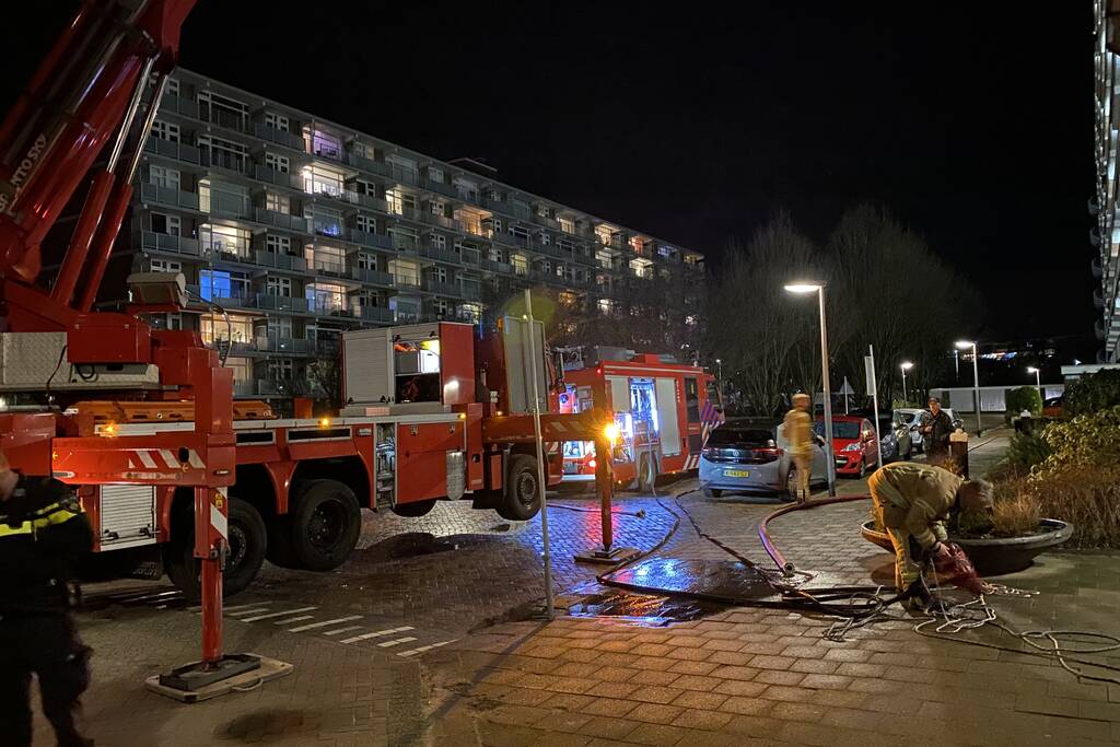 Keukenbrand veroorzaakt veel rook
