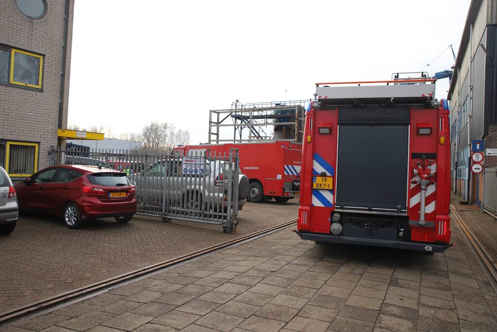 Brand in machinekamer van schip