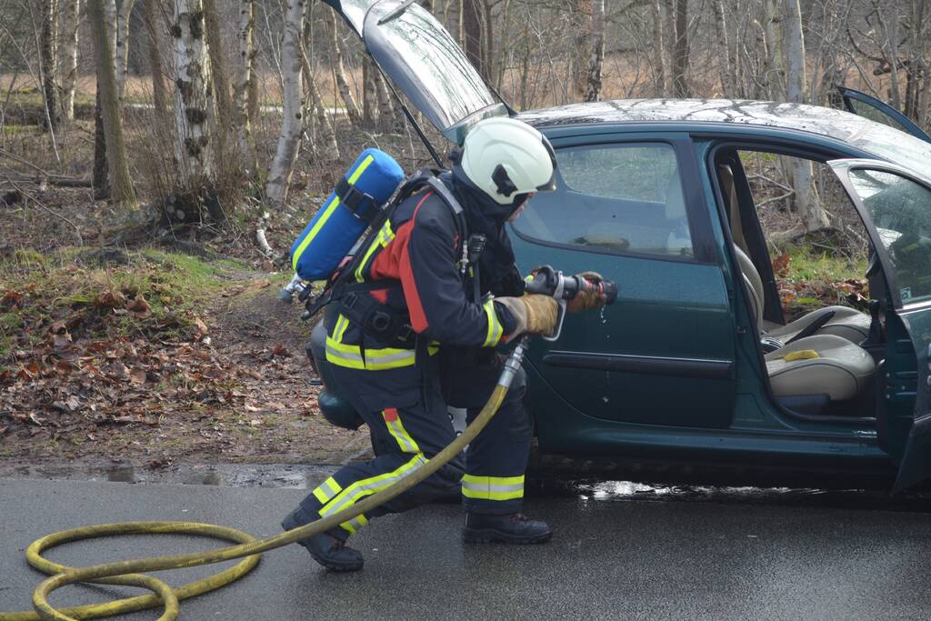 Auto door brand verwoest