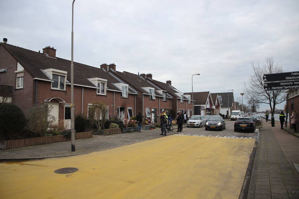 Brand na steekincident in woning