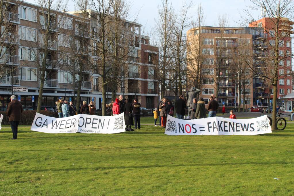 Demonstratie tegen coronamaatgelen